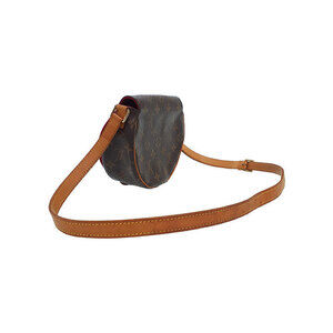 Louis Vuitton Shoulder Leather White Blanc Bag Tan Brown Monogram